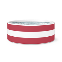 U.S. Flag Dog Food Bowl Ceramic Dog Food Bowl