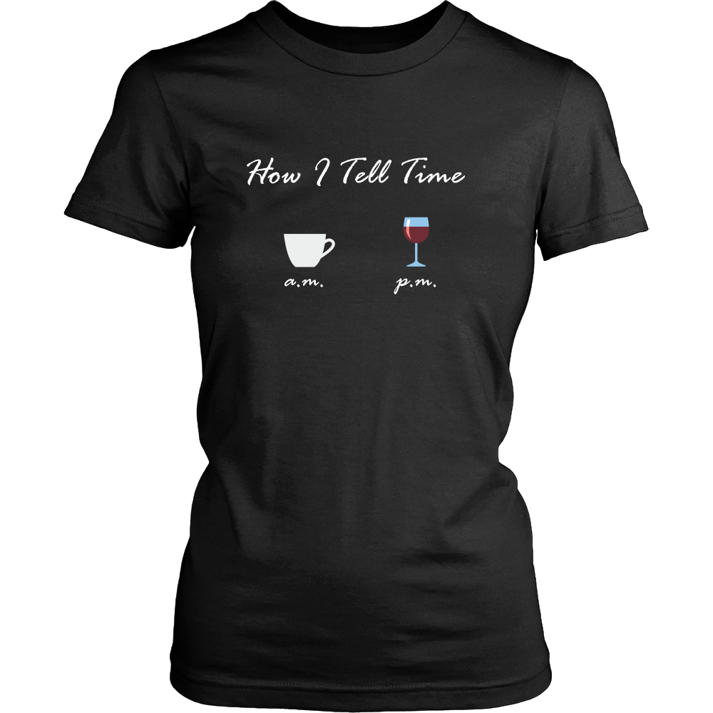 Funny Coffee Time and Wine Time T-shirt