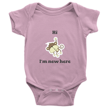 Hi I'm New Here Newborn Girl Bodysuit Infant One Piece