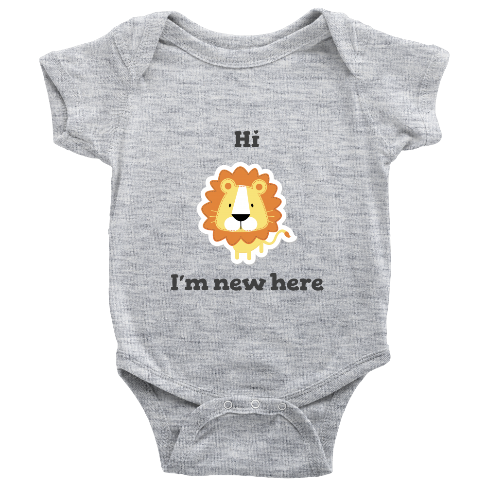 Hi I'm New Here Boys Newborn and Infant Bodysuit One Piece