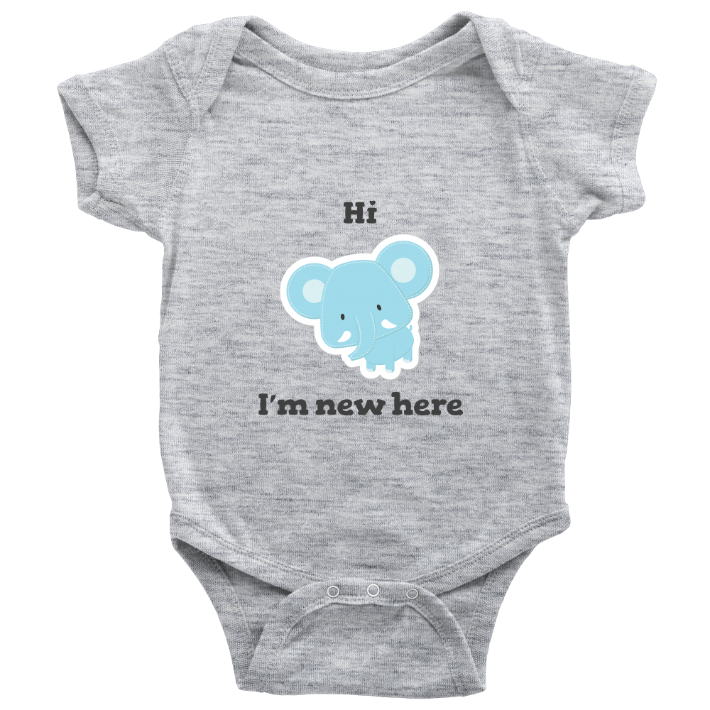 Hi I'm New Here Newborn Bodysuit Infant One Piece
