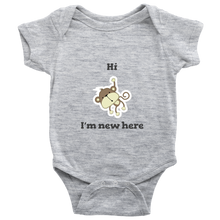 Hi I'm New Here Newborn Boy Bodysuit Infant One Piece