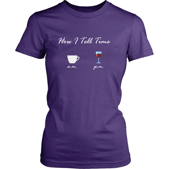 Funny Coffee Time and Wine Time T-shirt