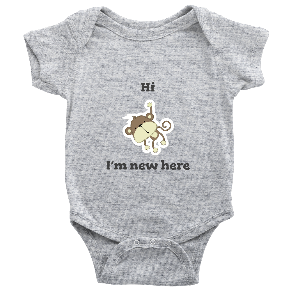 Hi I'm New Here Newborn Girl Bodysuit Infant One Piece