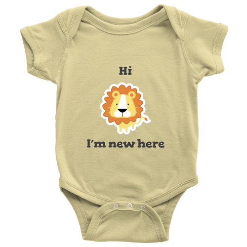 Hi I'm New Here Boys Newborn and Infant Bodysuit One Piece