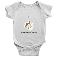 Hi I'm New Here Newborn Boy Bodysuit Infant One Piece